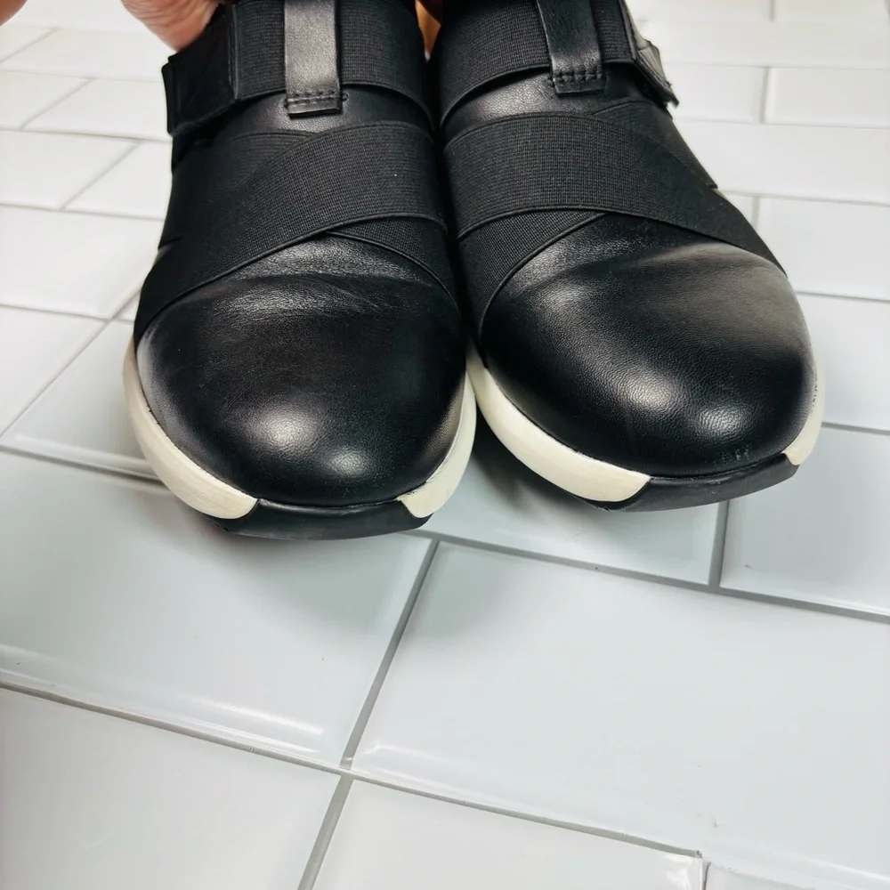 Clark’s Un Rio Strap Black Leather Slip-On Shoes 261456144070 - Picture 7 of 11